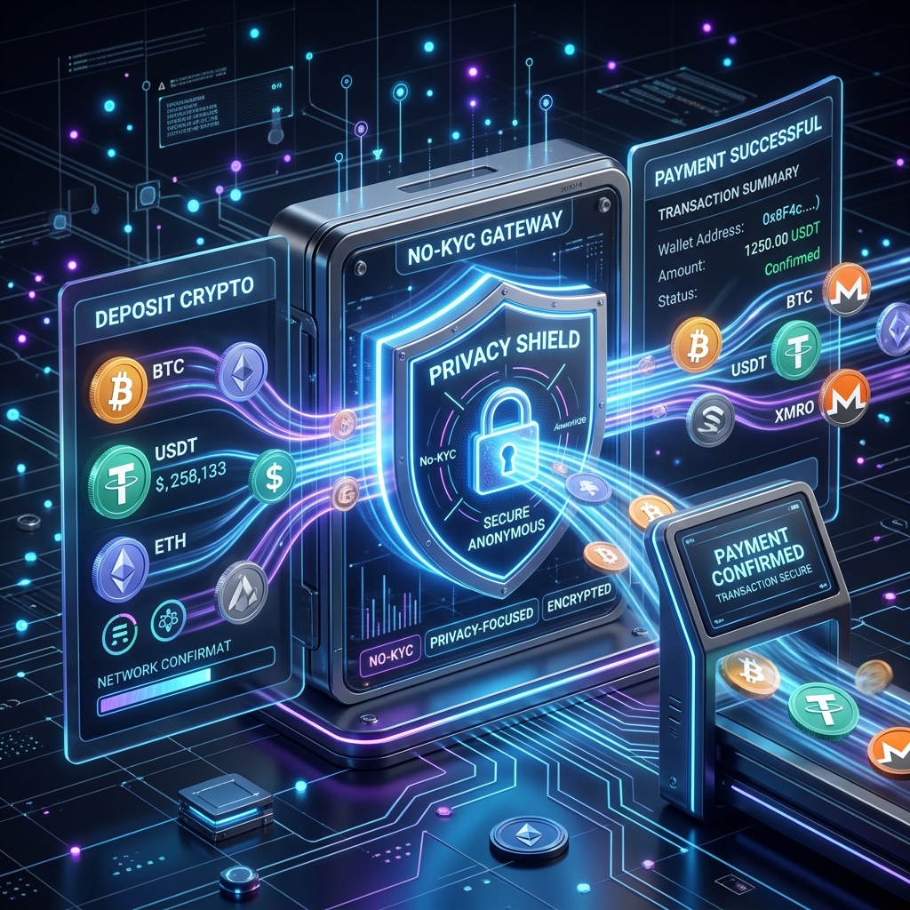 No-KYC Crypto Gateway